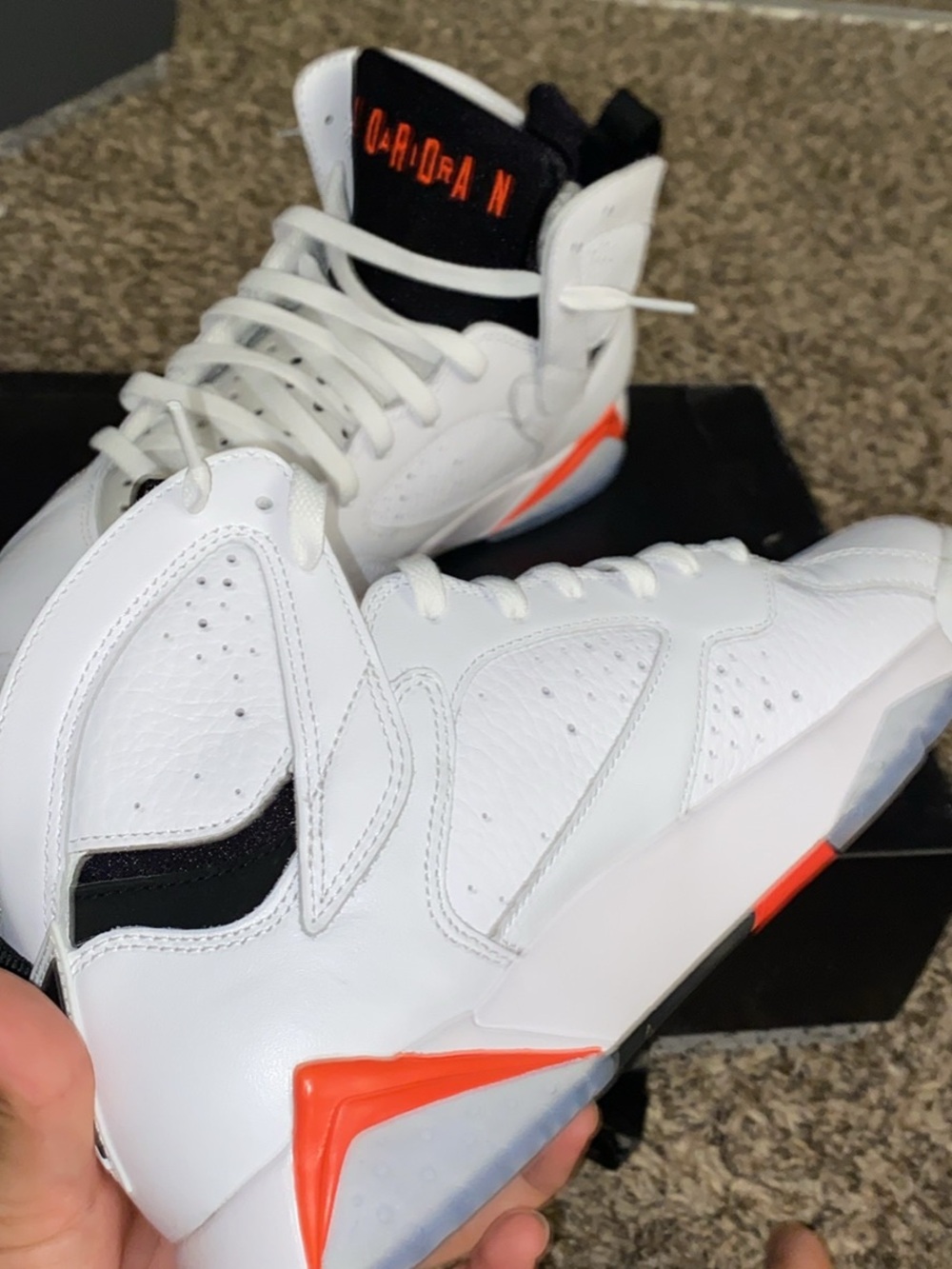 Jordan 7 white infared